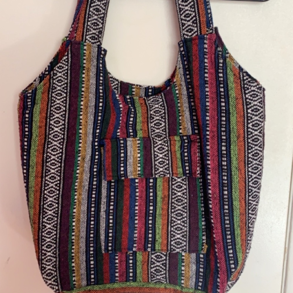 Boho Zipper Tote Bag 🌿